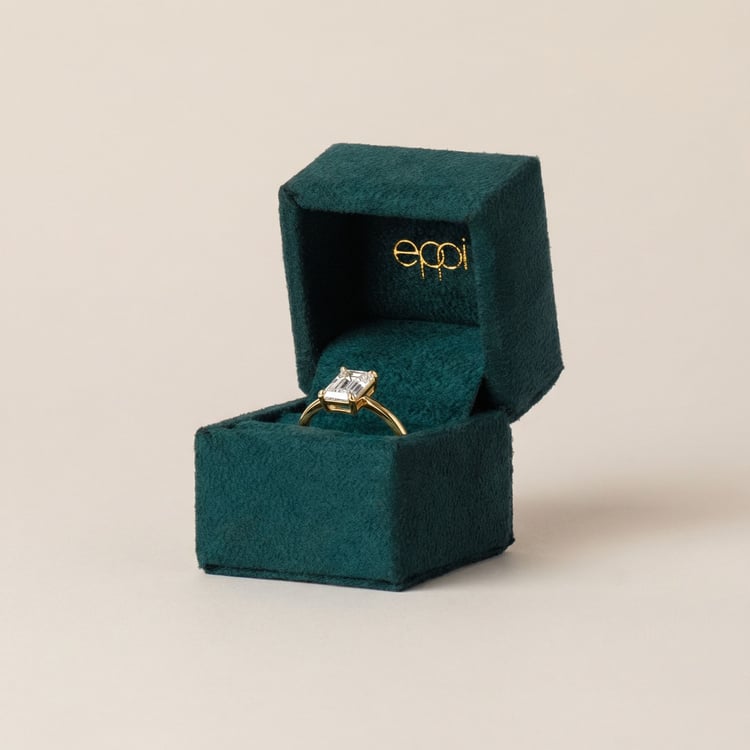 Scheidungsring mit einem Lab Grown Diamanten im Emeraldschliff Olson 165109