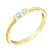 Zarter Ring mit einem Moissanit Xenia