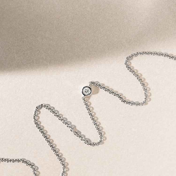 Goldenes Fußkettchen mit Diamanten Aimie 140777