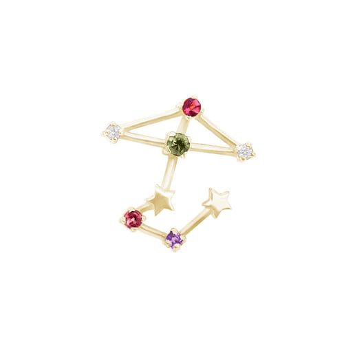 Ohrring mit Sternzeichen Sagittarius