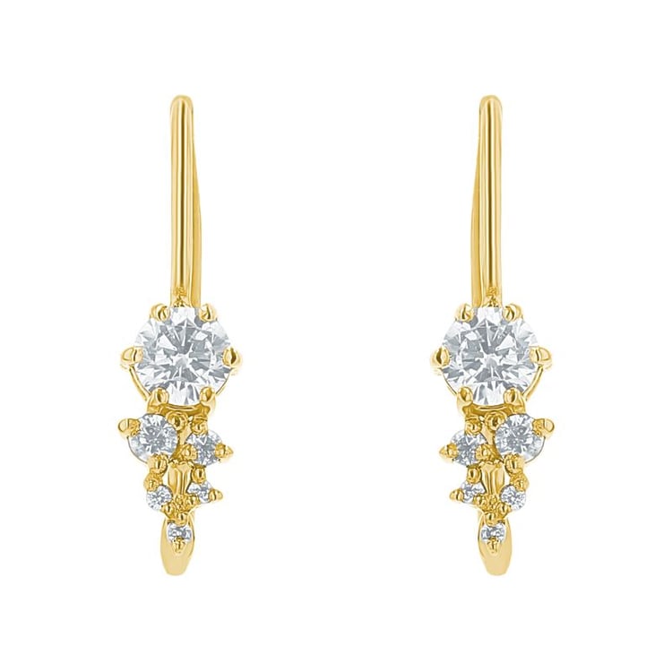 Cluster Ohrringe mit Lab Grown Diamanten Lina