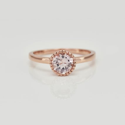 Ring aus Gold mit Morganit Swan