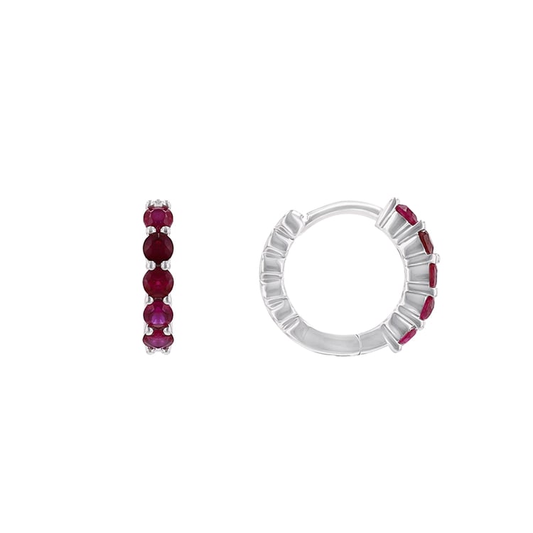 Ringohrringe mit Rubinen Patton 85196