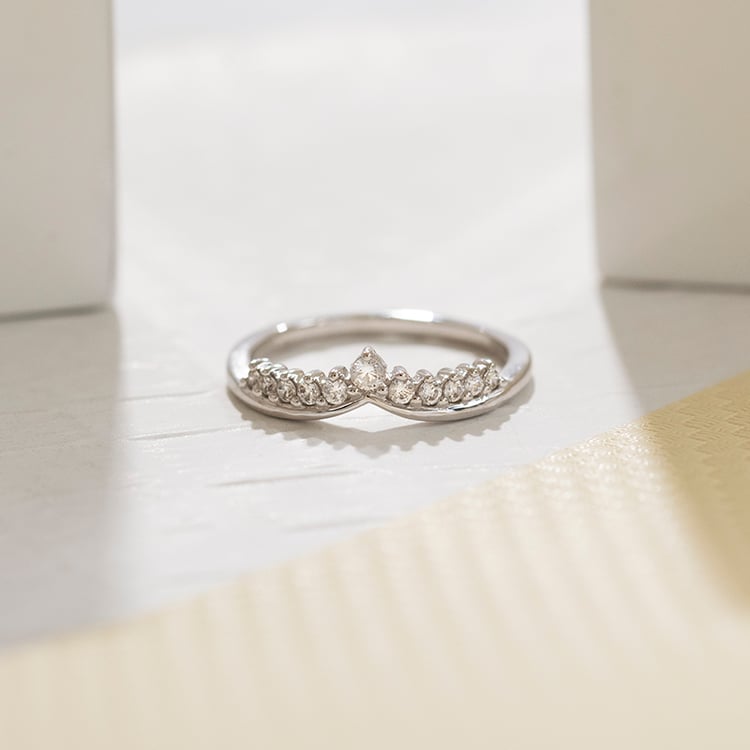 Ringset mit Diamant Ihrer Wahl Bethanie 131714