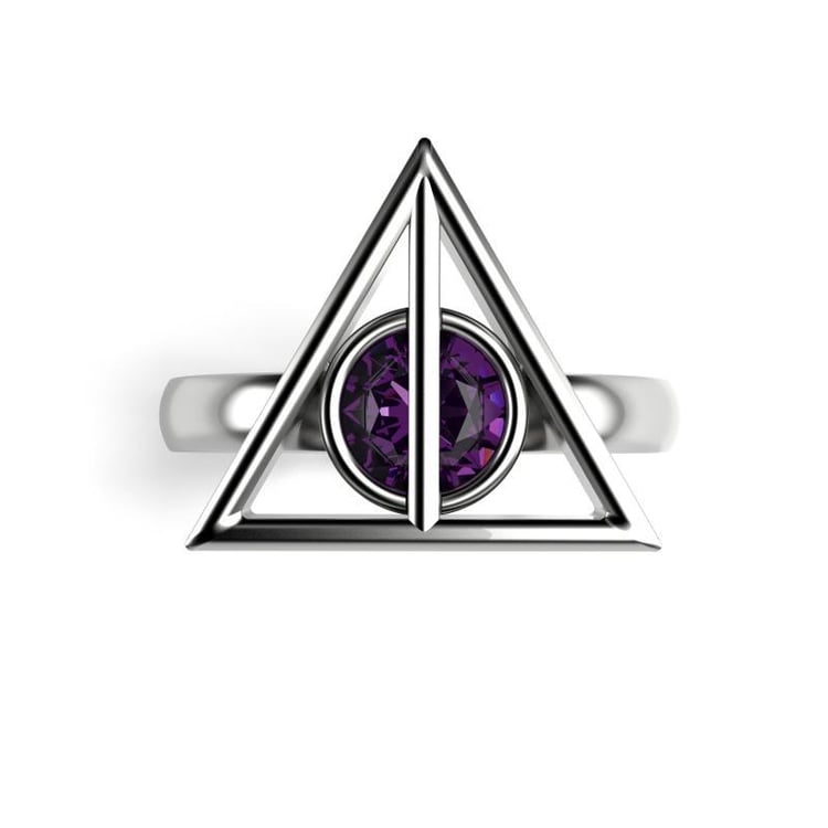 Weißgold Ring mit Amethyst 15915