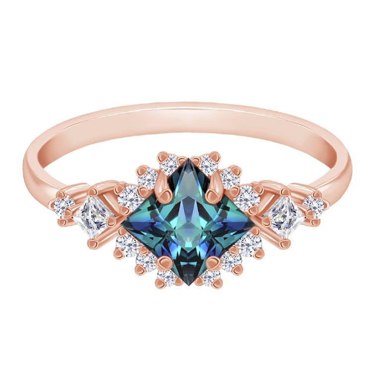 Verlobungsring mit Alexandrit und Moissaniten Medrie 67551