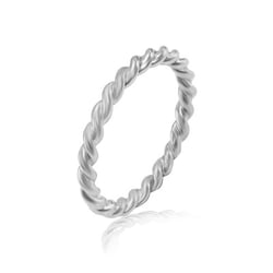 Kordelring aus Platin Aase