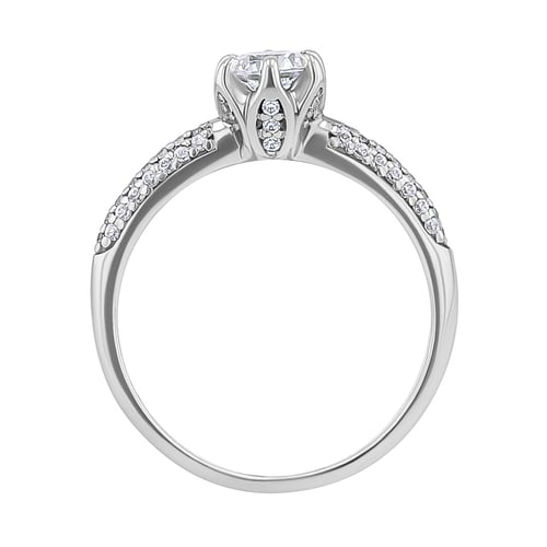 Goldener Verlobungsring mit Diamanten Lineas