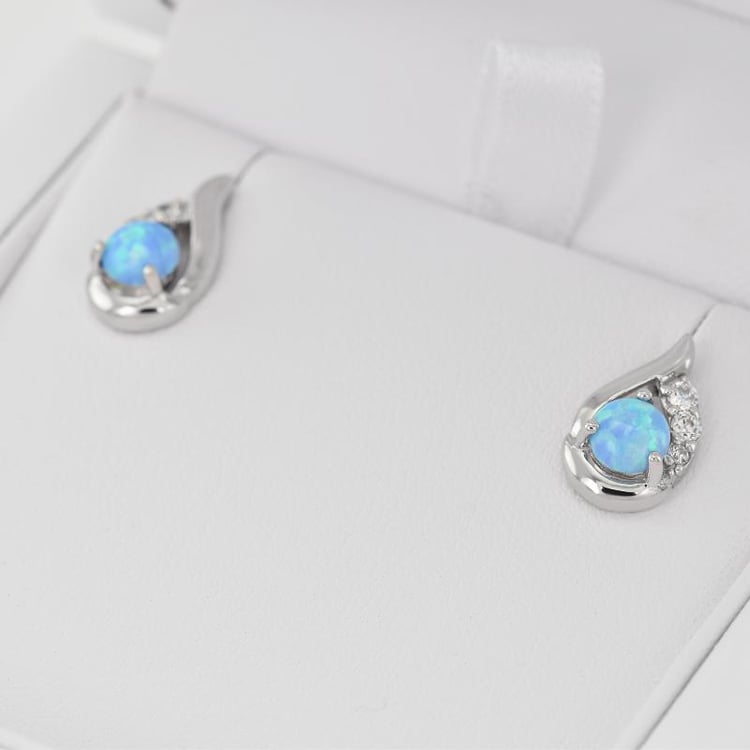 Opal Ohrringe in Silber 3502