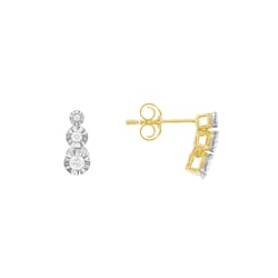 Minimalistische Ohrringe mit Diamanten Bahman
