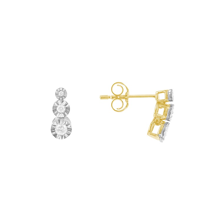 Minimalistische Ohrringe mit Diamanten Bahman 88600