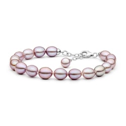 Armband mit lavendelfarbenen Perlen Biel