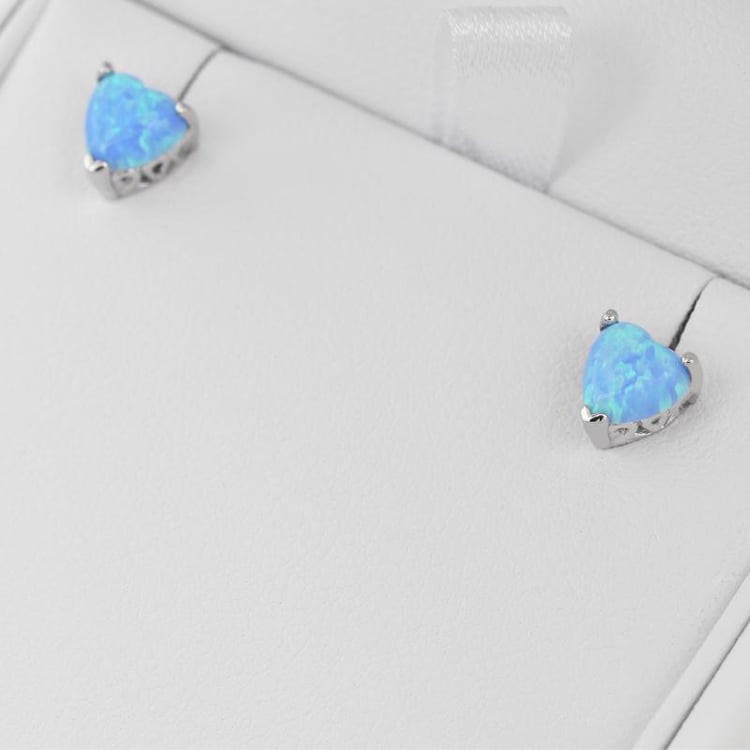 Hellblaue Opal-Ohrringe 22834