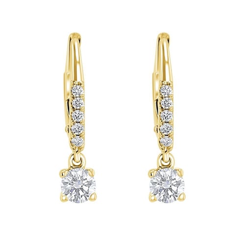 Silberne Hängeohrringe mit 0.2ct Lab Grown Diamanten Sumaya