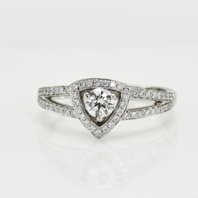 Diamantring aus Platin 11693