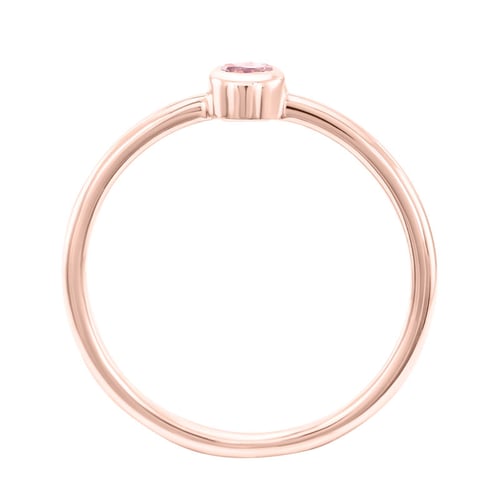 Goldener minimalistischer Ring mit Morganit Emilien