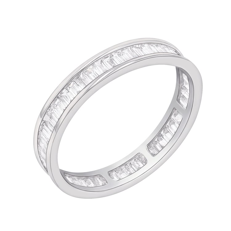 Memoryring mit Lab Grown Diamanten in Baguette-Form Pascal