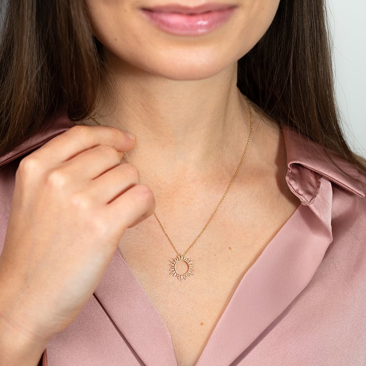 Anhänger in Sonnenform mit Lab Grown Diamanten Reina 149059