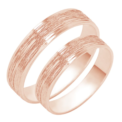 Atypische Eheringe aus Gold Basilio