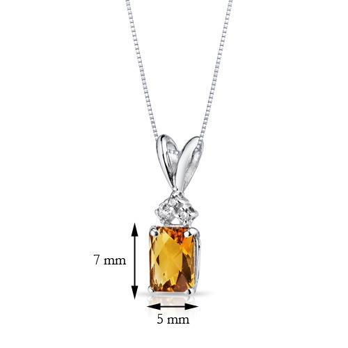 Anhänger mit Citrin 9681