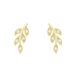 Diamantohrringe in Blattform Jooa