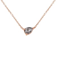 Halskette mit Salt and Pepper Diamant in Birnenform Maliah