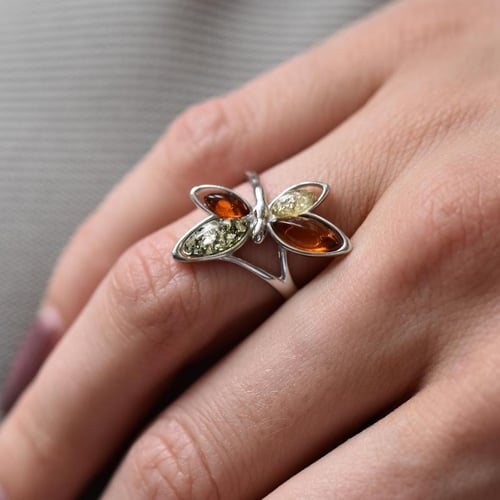 Schmetterling Schmuckkollektion mit Bernstein Catilyn