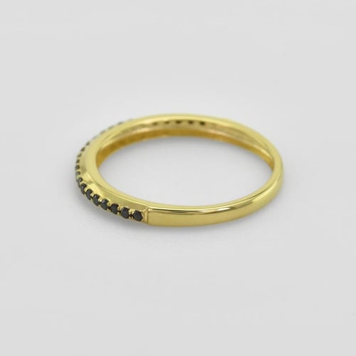 Memoire-Ring aus Gold mit schwarzen Diamanten Oana