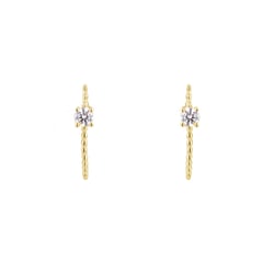 Ohrringe mit Kugeln und einem Lab Grown Diamanten Muvial