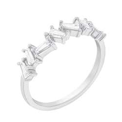 Ring mit Baguette-Diamanten Egino