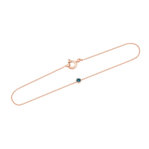 Goldenes Armband mit blauem Diamanten Bonato