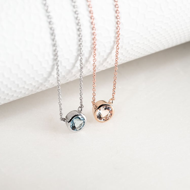 Silberkette mit Aquamarin Jonie 132073