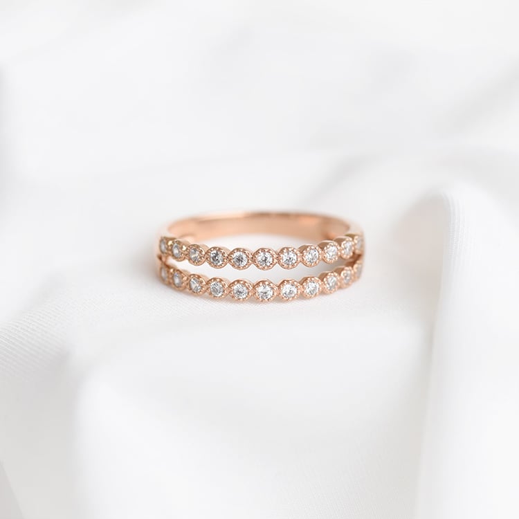 Doppelter Eternity-Ring mit Diamanten Winoc 89983