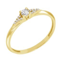 Ring mit seitlichen Diamanten Redely