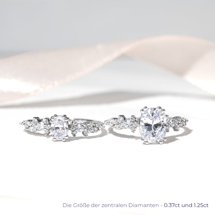 Verlobungsring mit ovalem Diamanten Mica 127280