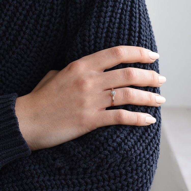 Goldring mit Rohdiamant Gianni 75140