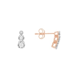 Minimalistische Ohrringe mit Diamanten Bahman