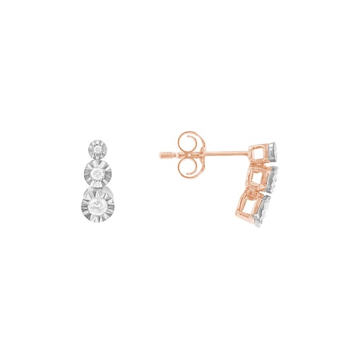 Minimalistische Ohrringe mit Diamanten Bahman