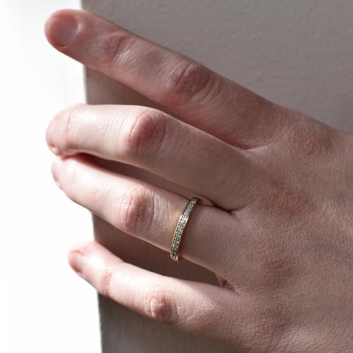 Memoirering mit 1.25 mm Diamanten Mewya
