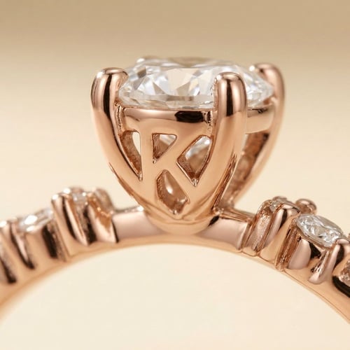 Verlobungsring mit Buchstabenund Lab Grown Diamanten Carina