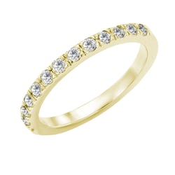 Goldener Eternity-Ring mit 2 mm Lab Grown Diamanten Lowum