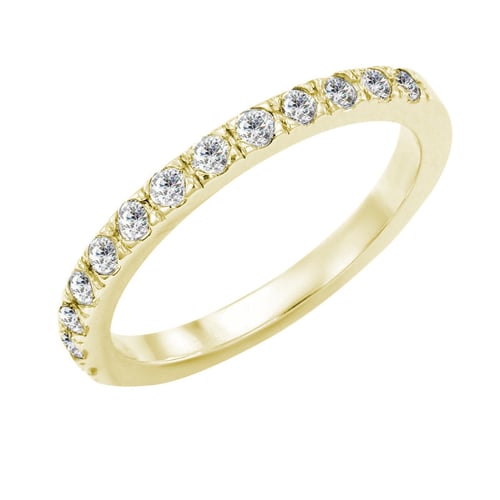Goldener Eternity-Ring mit 2 mm Lab Grown Diamanten Lowum