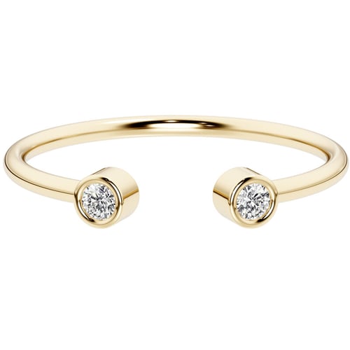 Offener Ring mit zwei Lab Grown Diamanten Orion