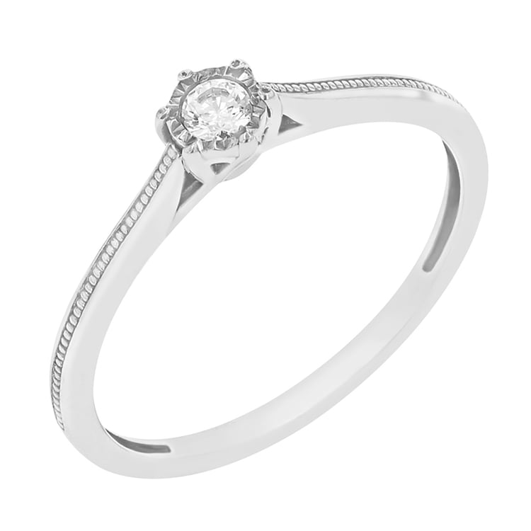 Perfekter Ring mit einem Diamanten Helena