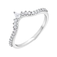 Eternityring in V-Form mit Diamanten Phineas