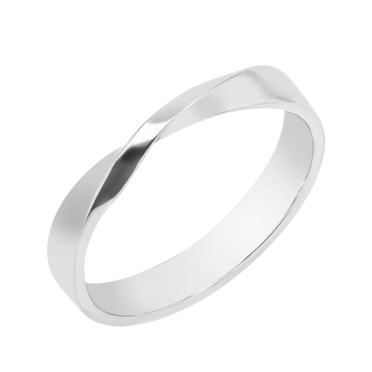 Goldene Eheringe mit Twist und Diamanten Lasha 98813