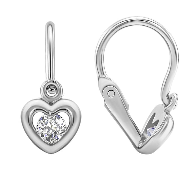 Goldene Kinderohrringe mit Herzen Aurora 30961