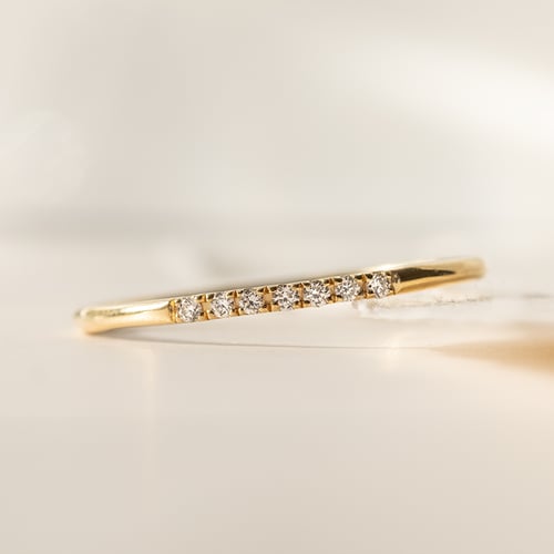 Ring mit einer Reihe Diamanten Persis