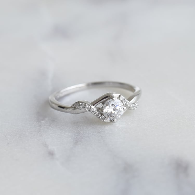 Verlobungsring mit 0.40ct GIA-zertifiziertem Diamanten Ophir 134210