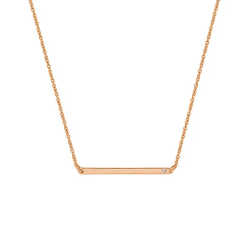 Feine goldene Halskette mit Diamanten Dayna